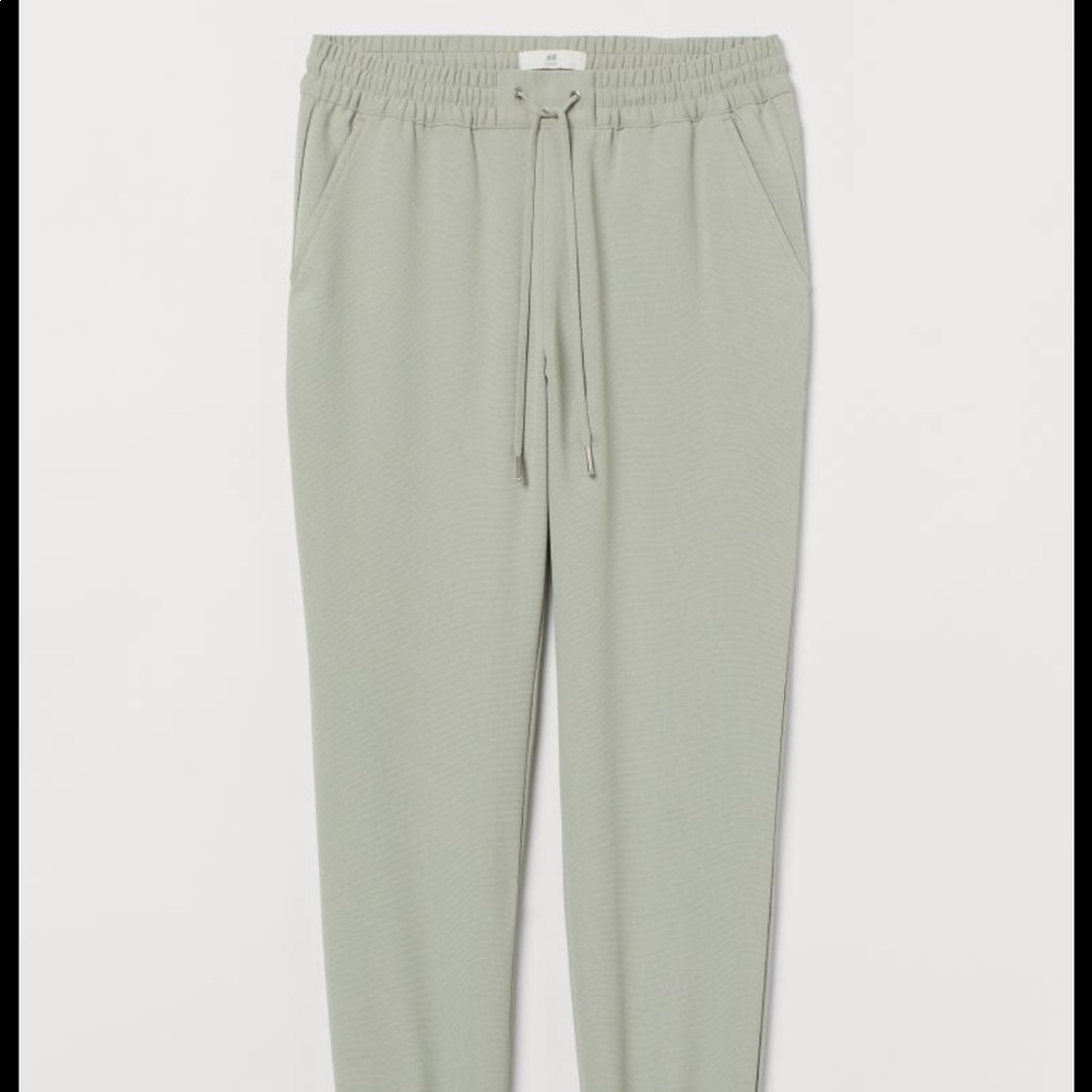 H&M Sage Pull On Woven Jogger Pants Size 2